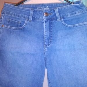 Lee Riders Indigo Jean Shorts Size 10 Mid Thigh leanth